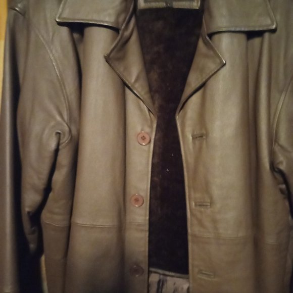 Leather jacket LEATHER WORLD BY LUCKY LEATHER size LARGE - Picture 5 of 6